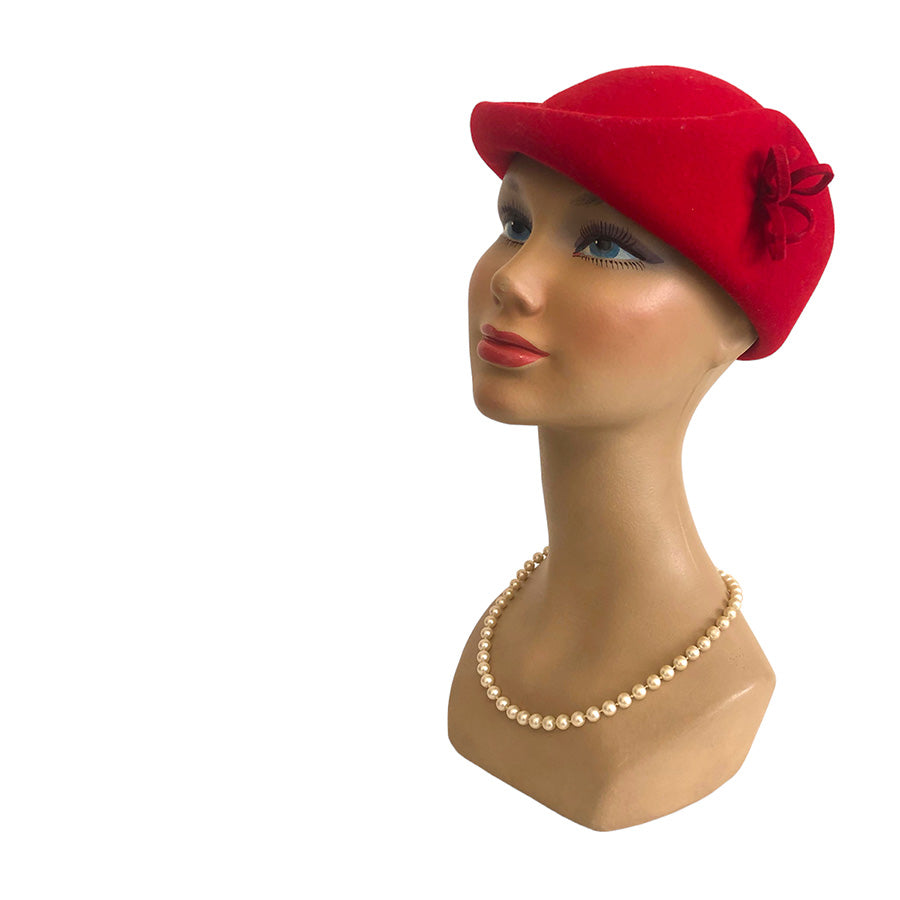 VINTAGE UNSIGNED Cappello in Panno