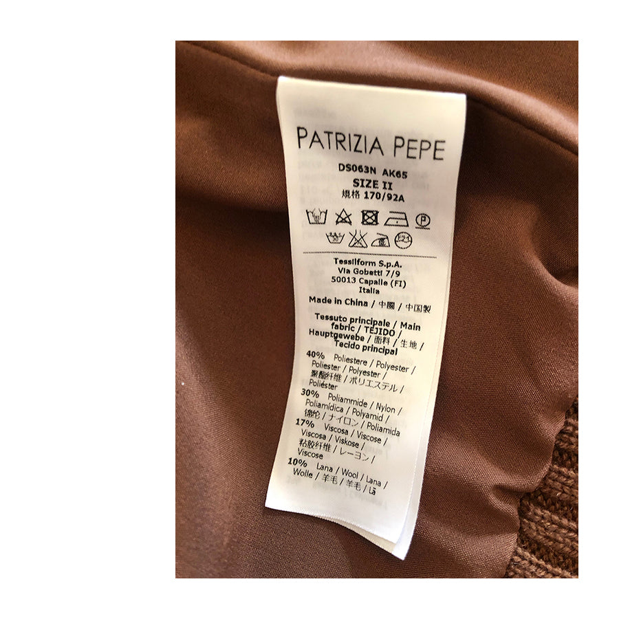 PATRIZIA PEPE Gilet in Maglia e Ecopelliccia
