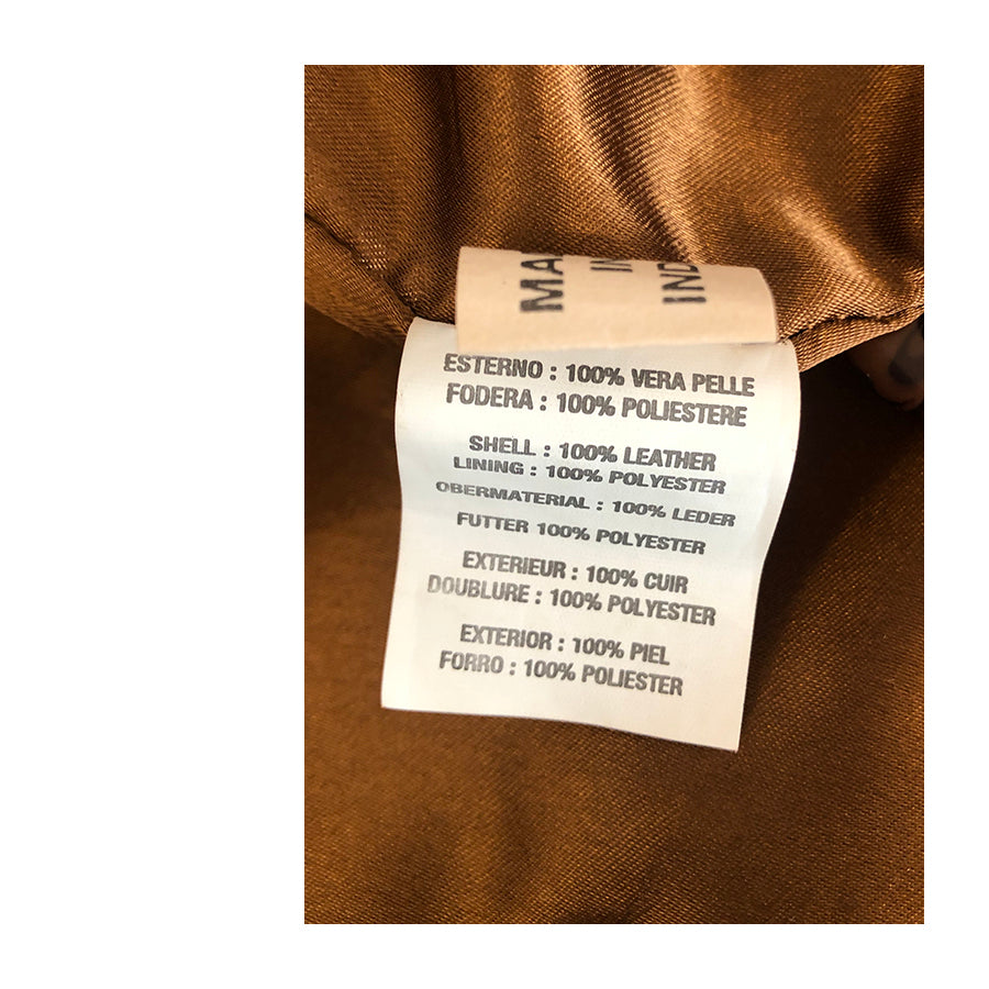 REAL LEATHER Bomber in Camoscio