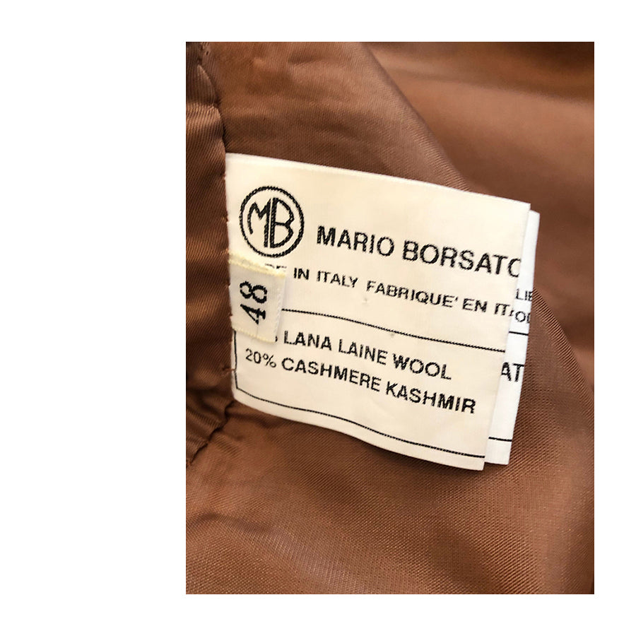MARIO BORSATO COUTURE Completo in Lana, Cashmere e Pelle