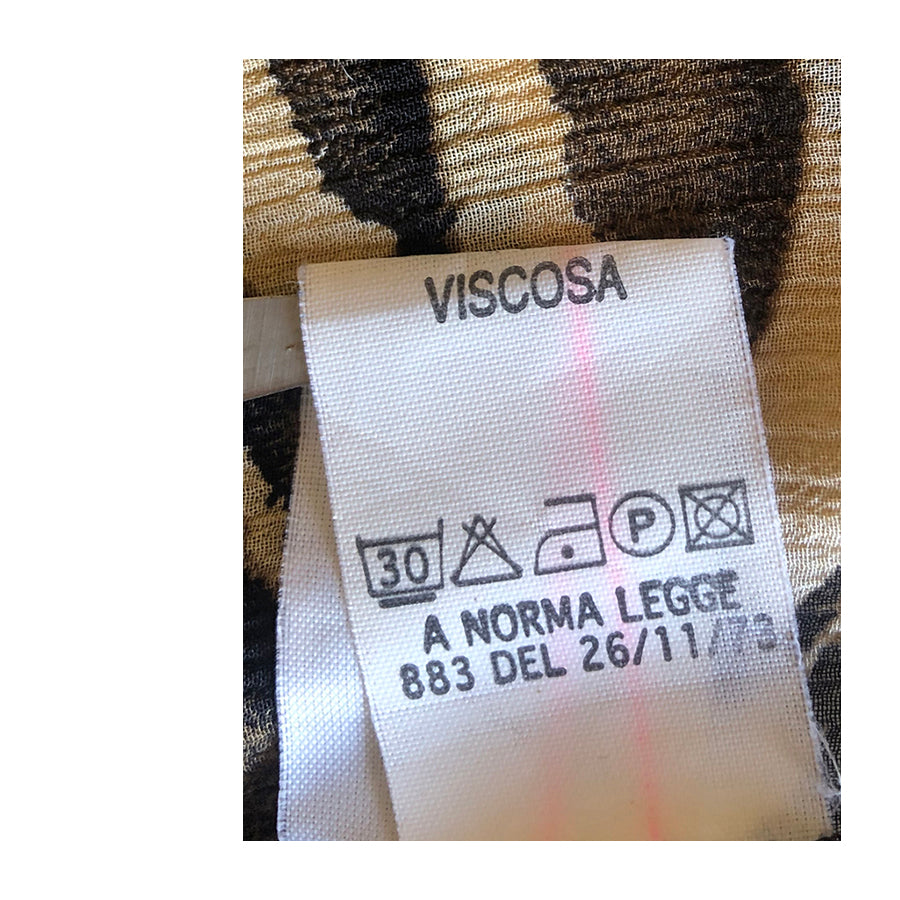 VINTAGE UNSIGNED Camicia in Viscosa