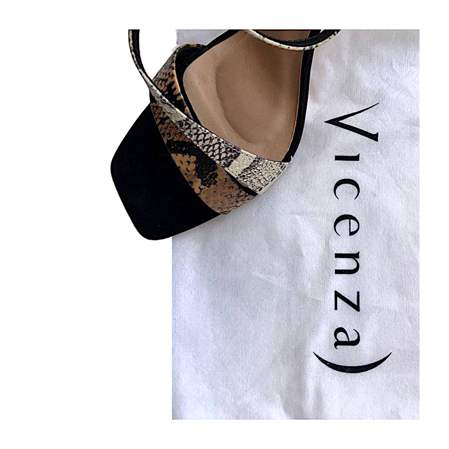 VICENZA) Sandali in Rettile