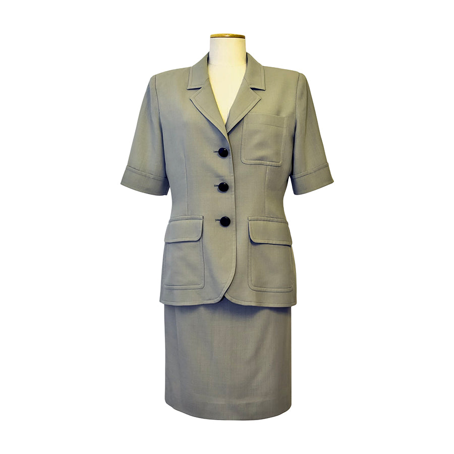 YVES SAINT LAURENT Completo in Fresco di Lana