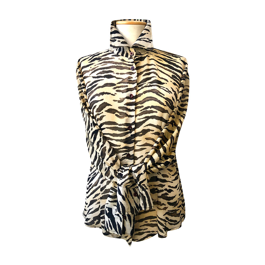 VINTAGE UNSIGNED Camicia in Viscosa