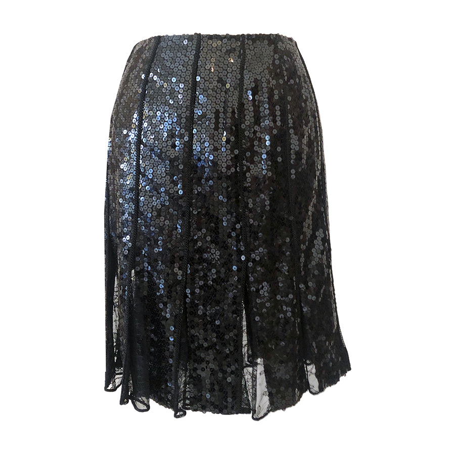 VINTAGE UNSIGNED Gonna con Paillettes