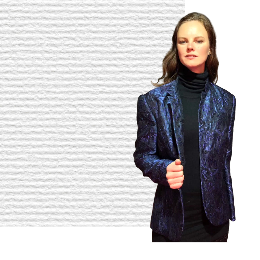 VINTAGE SARTORIALE Giacca Sartoriale in Tessuto Operato