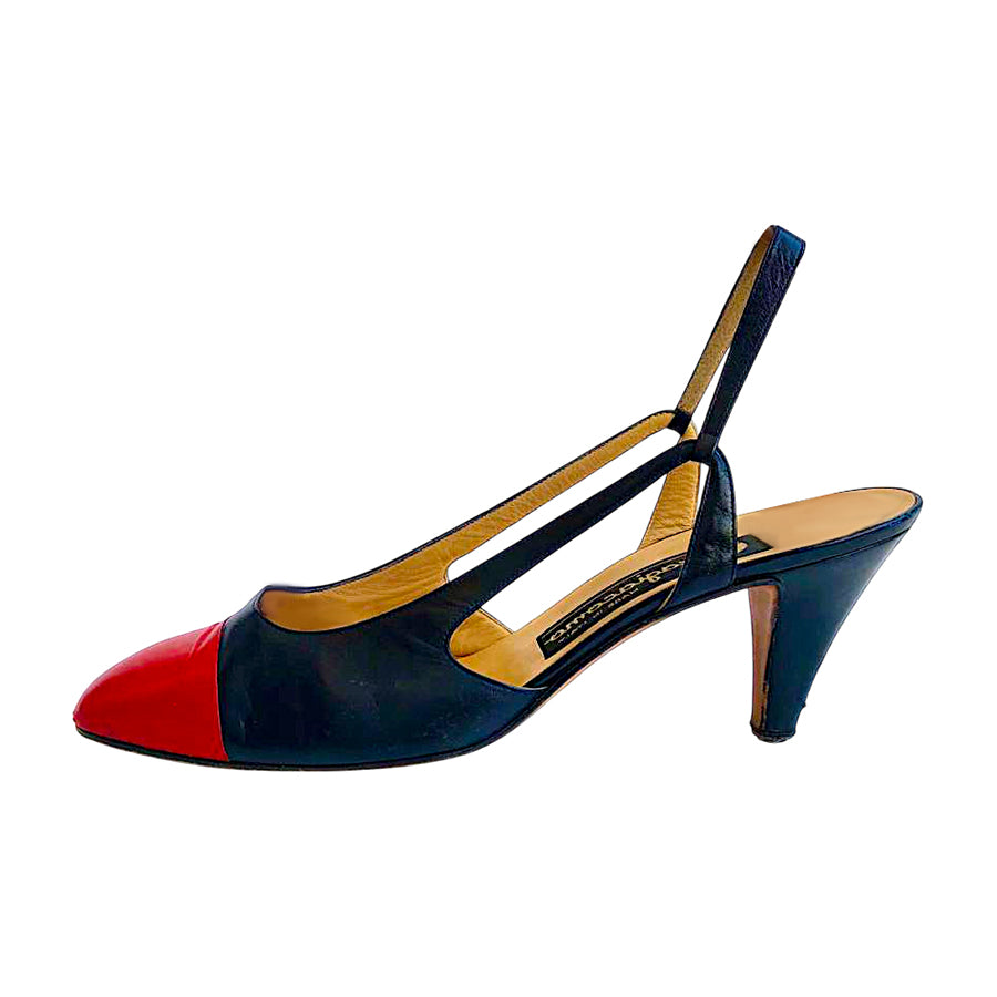 FRAGIACOMO Slingback Bicolore