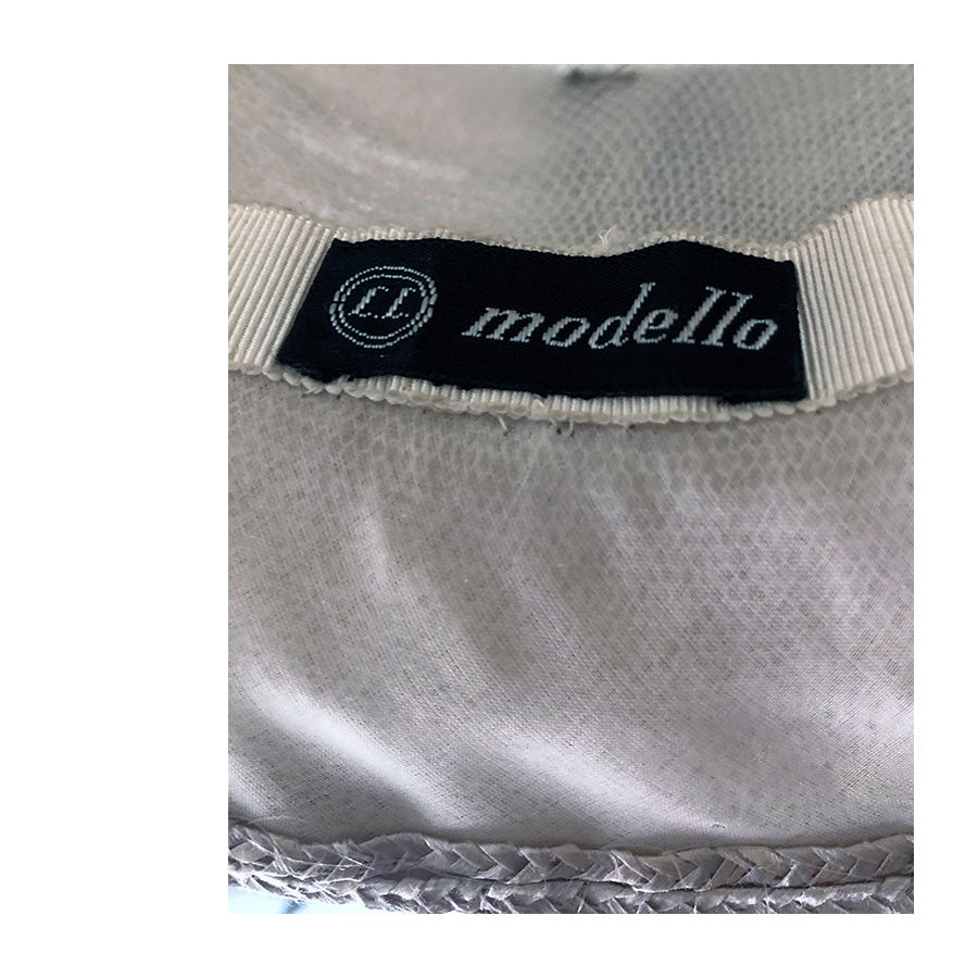 VINTAGE UNSIGNED Cappello con Veletta