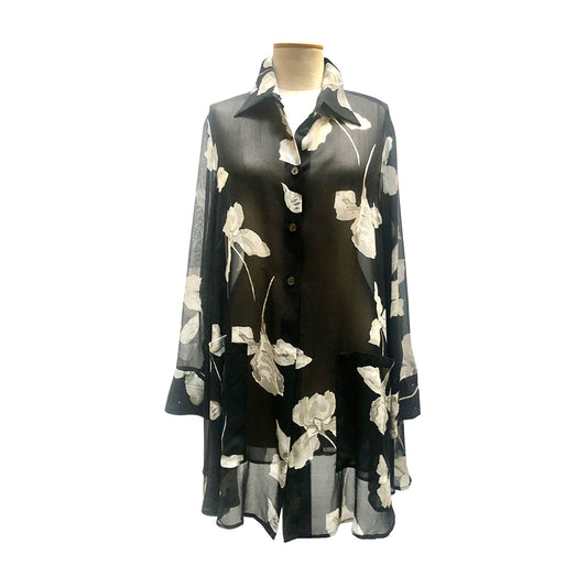 LUISA SPAGNOLI Camicia in Chiffon di Seta