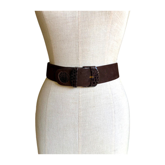 VALENTINO GARAVANI Cintura in Pelle Scamosciata