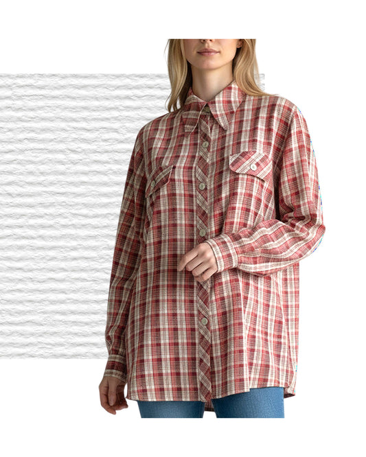 VINTAGE UNSIGNED Camicia Oversize in Seta