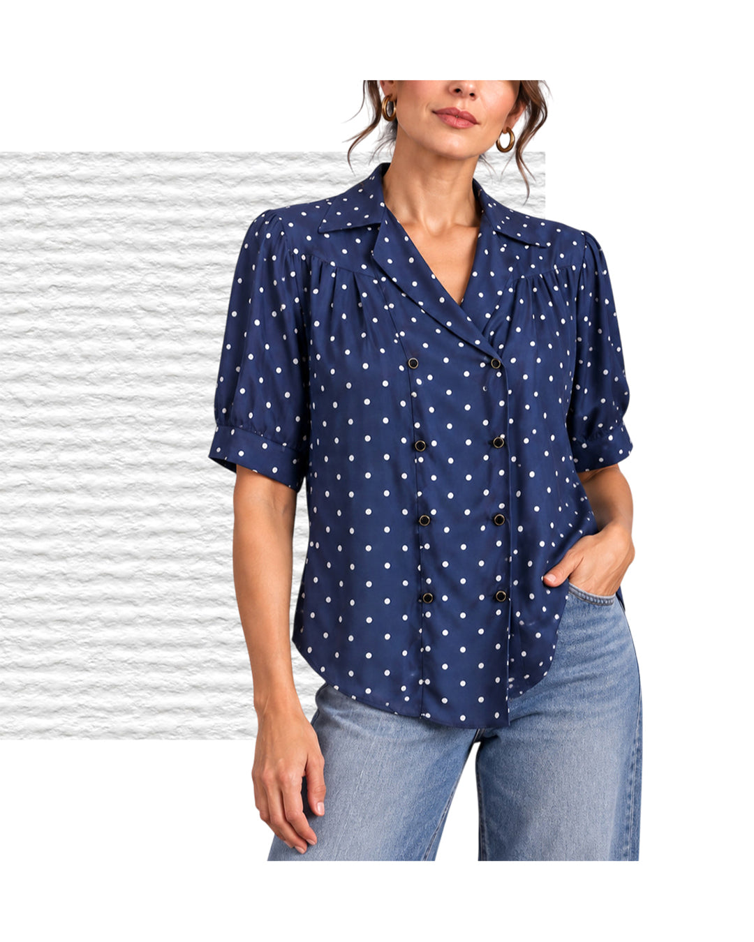 VINTAGE UNSIGNED Camicia in Seta