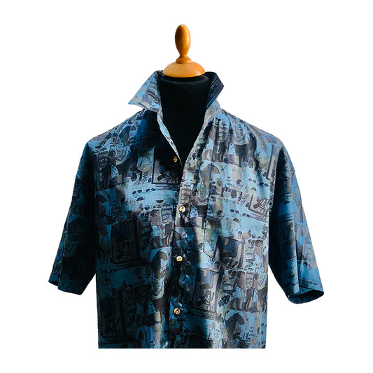 VINTAGE UNSIGNED Aloha Silk Shirt