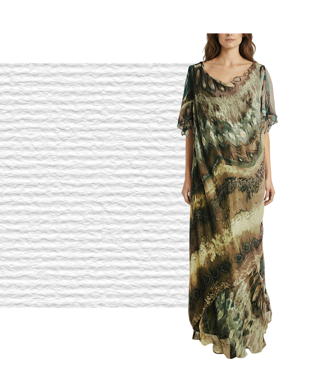 LUISA VIOLA Maxidress in Seta