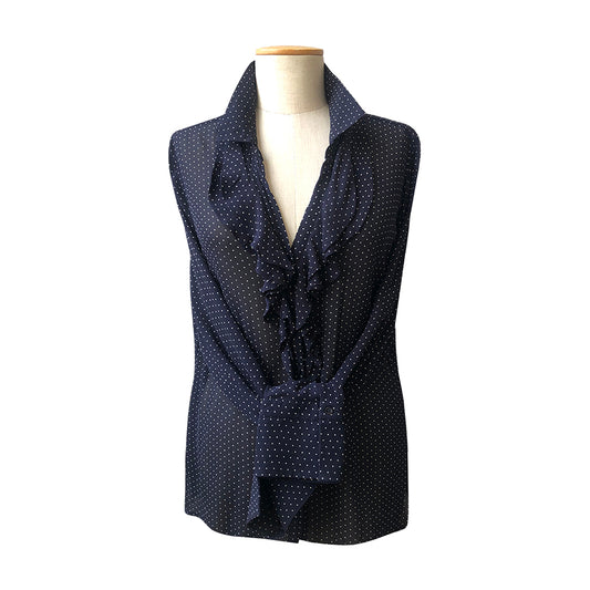 VINTAGE UNSIGNED Camicia in Chiffon