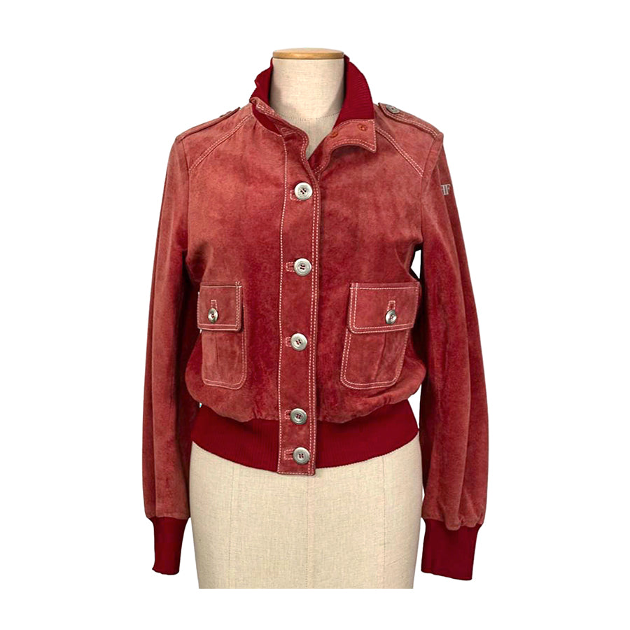 BELFE Bomber in Suede