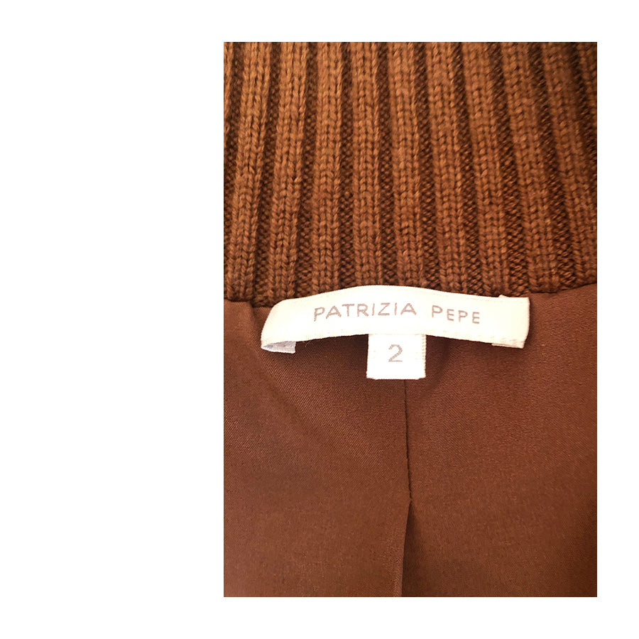 PATRIZIA PEPE Gilet in Maglia e Ecopelliccia