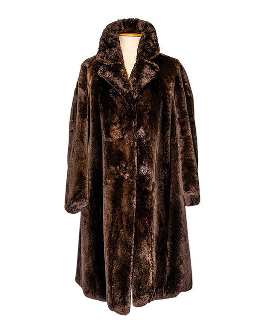 VINTAGE UNSIGNED Pelliccia in Castoro
