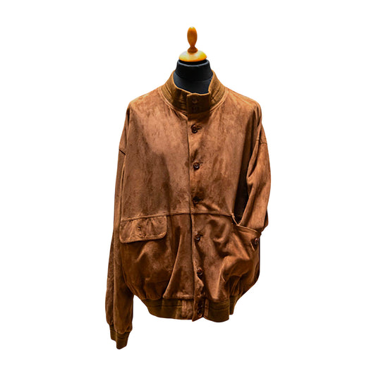 REAL LEATHER Bomber in Camoscio
