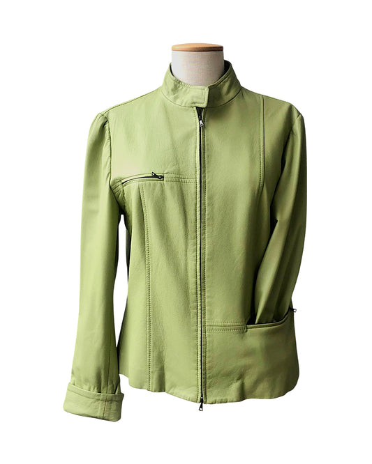 VINTAGE UNSIGNED Biker in Pelle