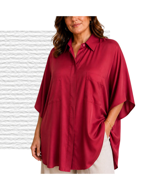 MARINA RINALDI VOJAGE Camicia in seta
