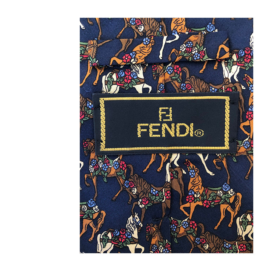 FENDI Cravatta in Seta Pura