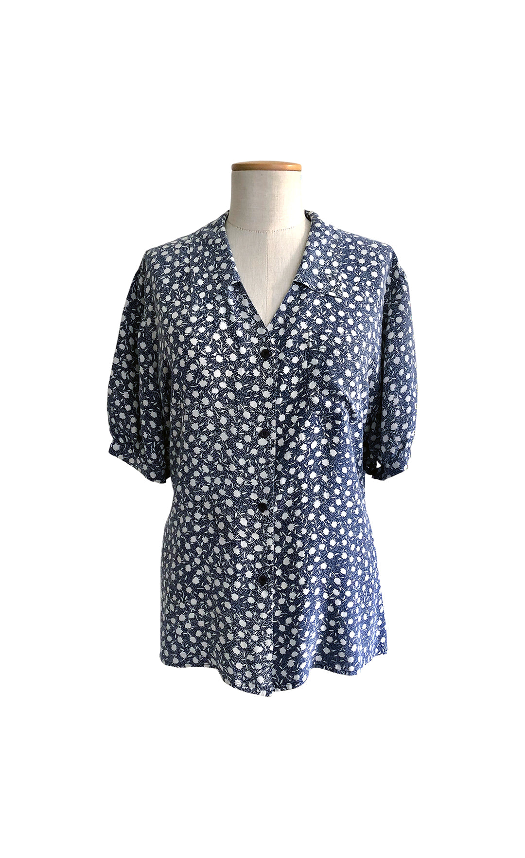 VINTAGE UNSIGNED Camicia Oversize in Seta