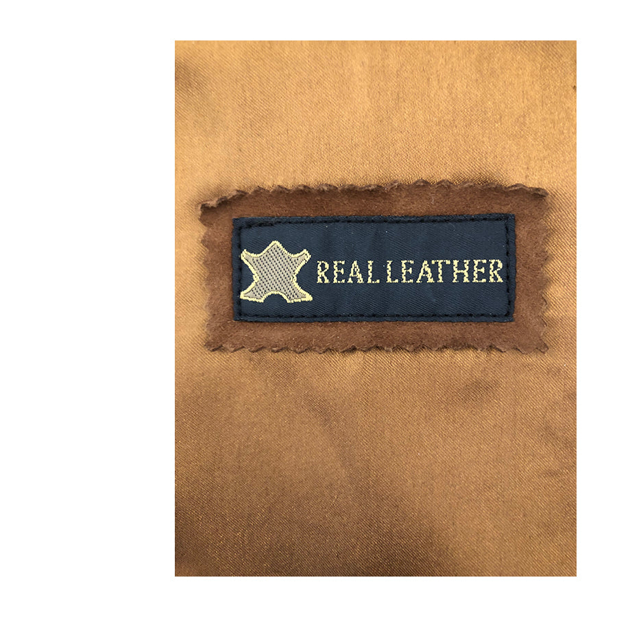 REAL LEATHER Bomber in Camoscio