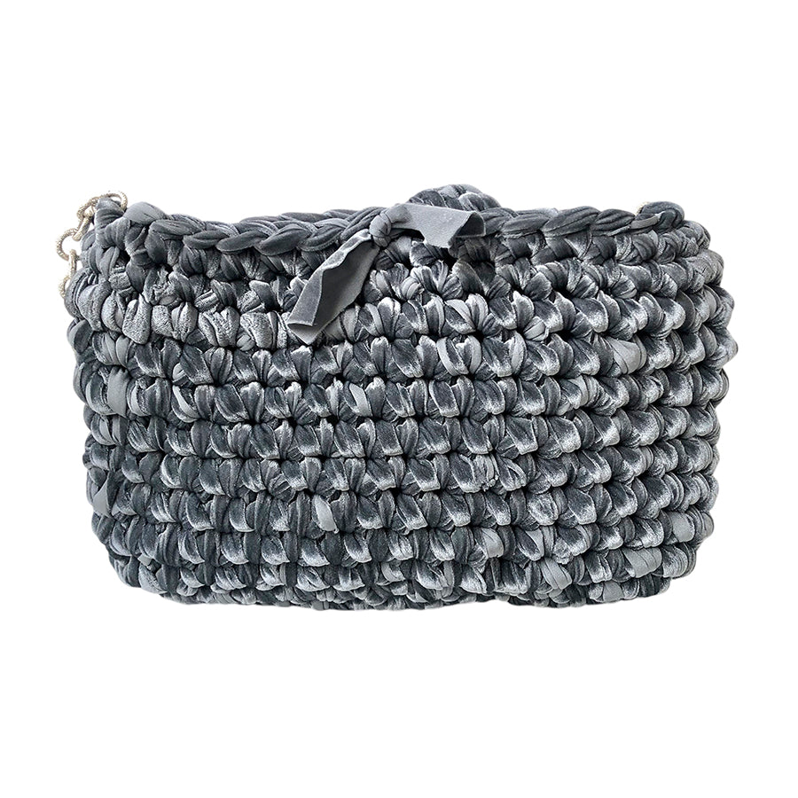 HANDMADE Borsa in Fettuccia di Velluto