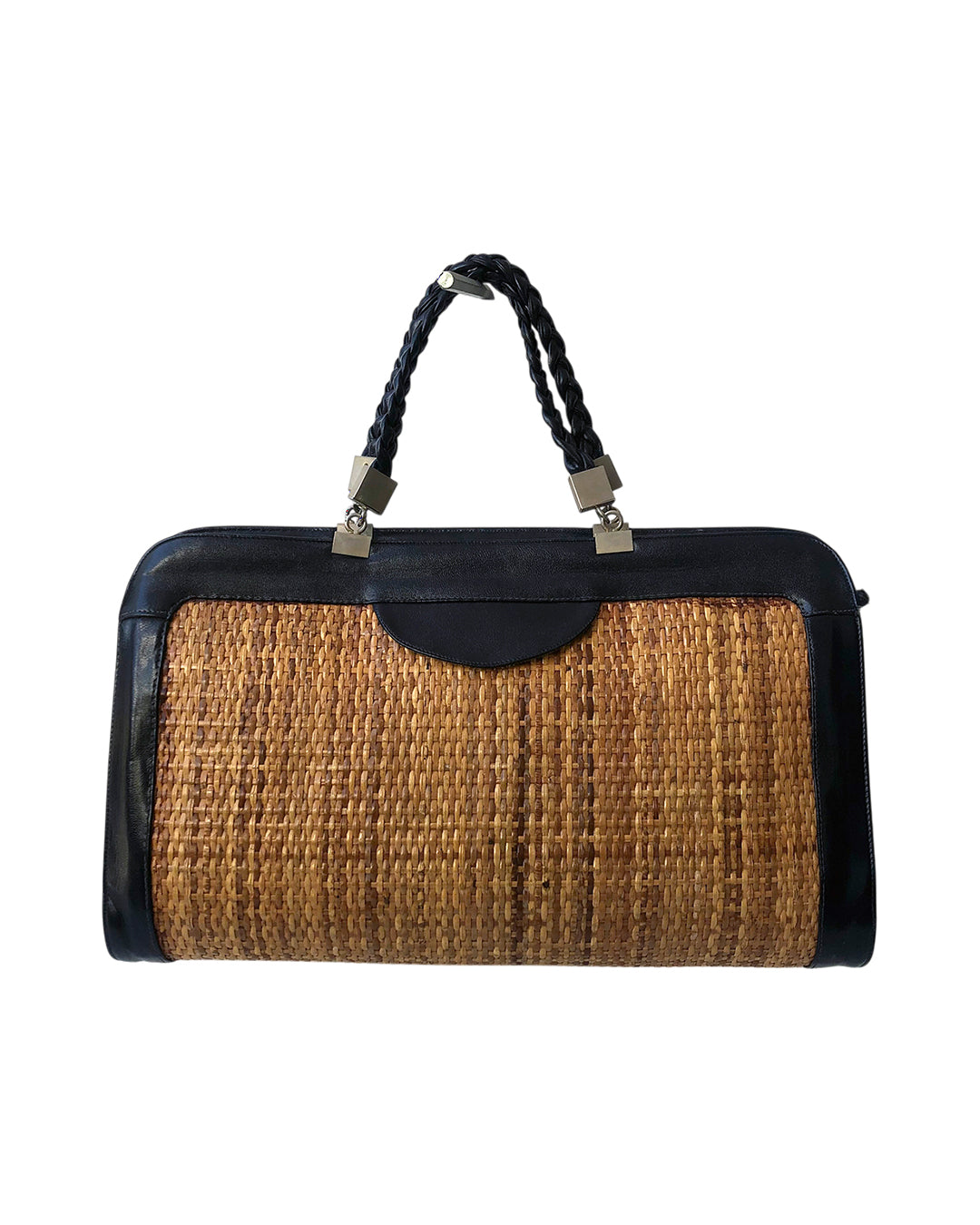 VINTAGE UNSIGNED Borsa in Midollino