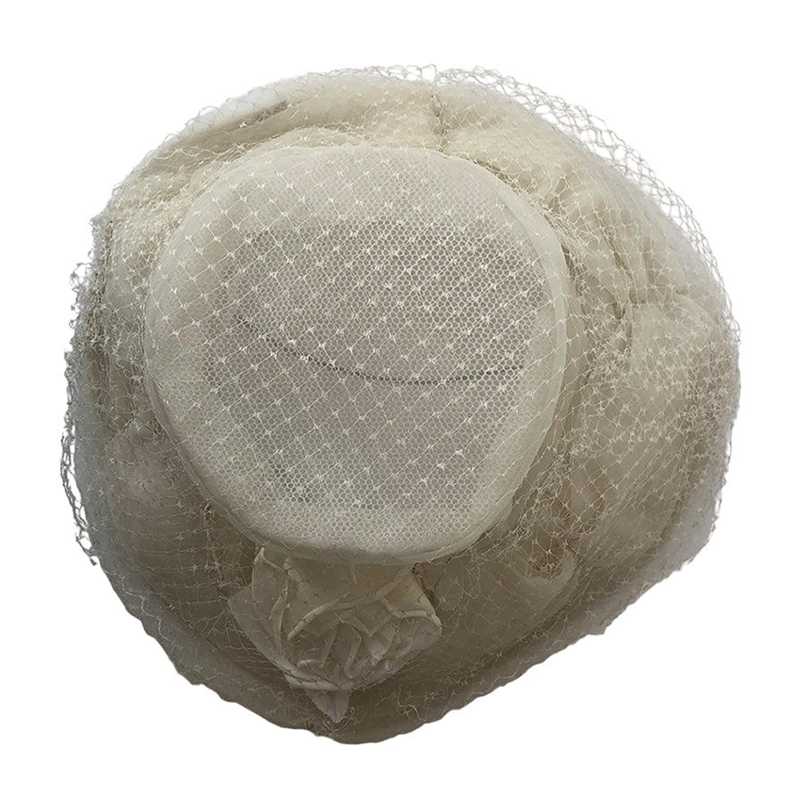 VINTAGE UNSIGNED Cappello a Tesa Larga