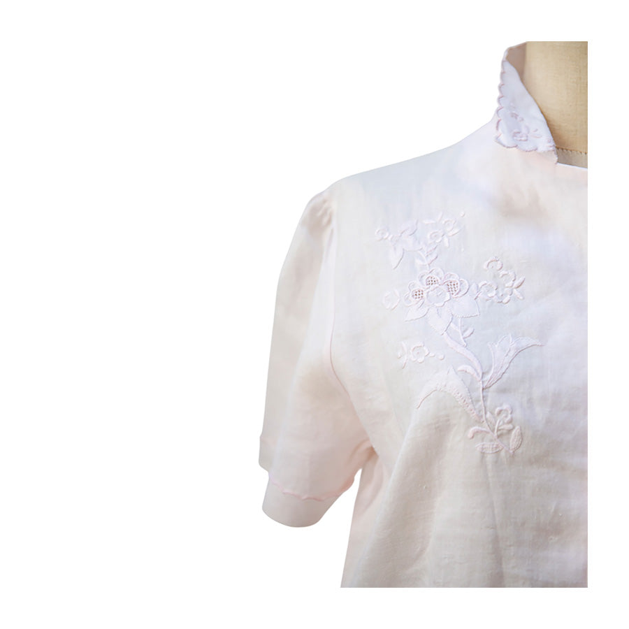 VINTAGE UNSIGNED Blusa in Lino