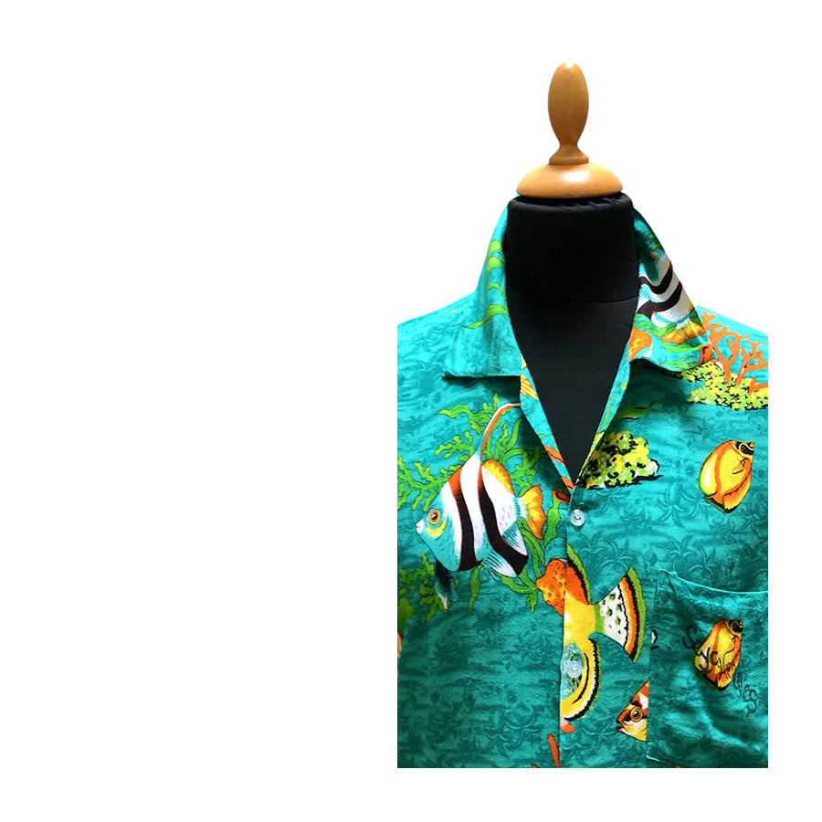 VINTAGE UNSIGNED Aloha Shirt