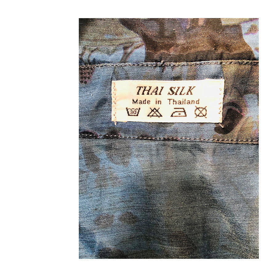 VINTAGE UNSIGNED Aloha Silk Shirt