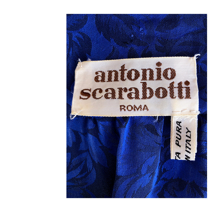 VINTAGE UNSIGNED Camicia in Seta