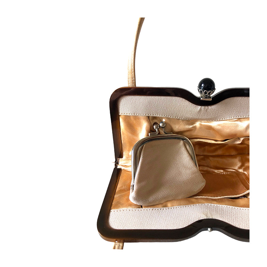 VINTAGE UNSIGNED Handbag in Tessuto