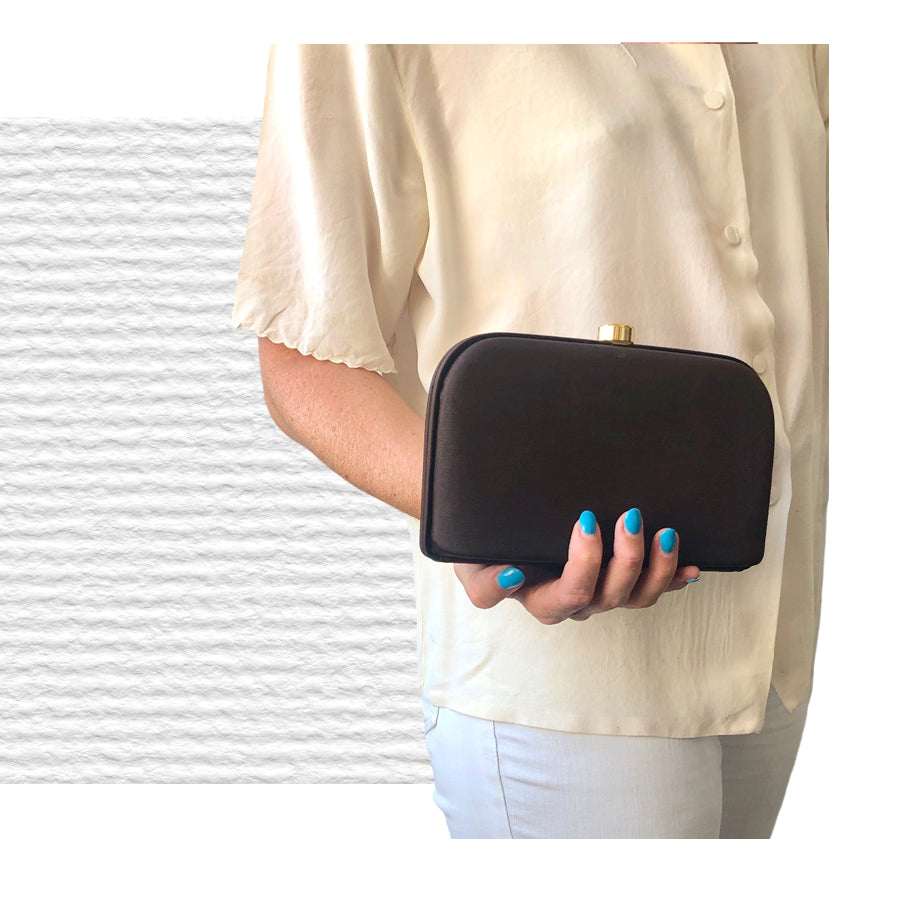BRUNO MAGLI Clutch in Tessuto con Catena
