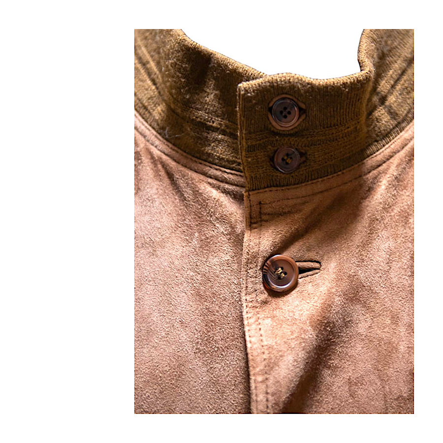 REAL LEATHER Bomber in Camoscio