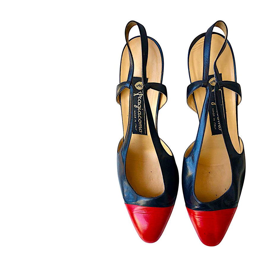 FRAGIACOMO Slingback Bicolore