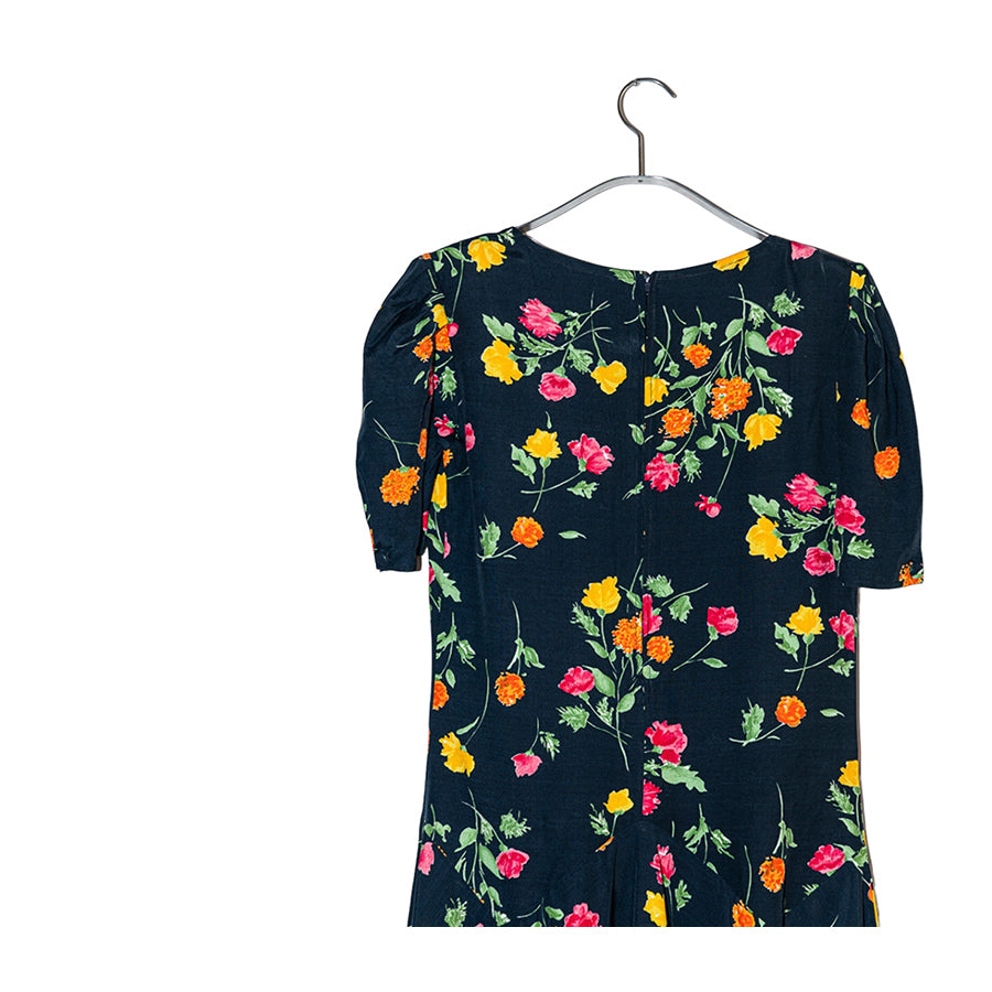 VINTAGE UNSIGNED Abito in Viscosa