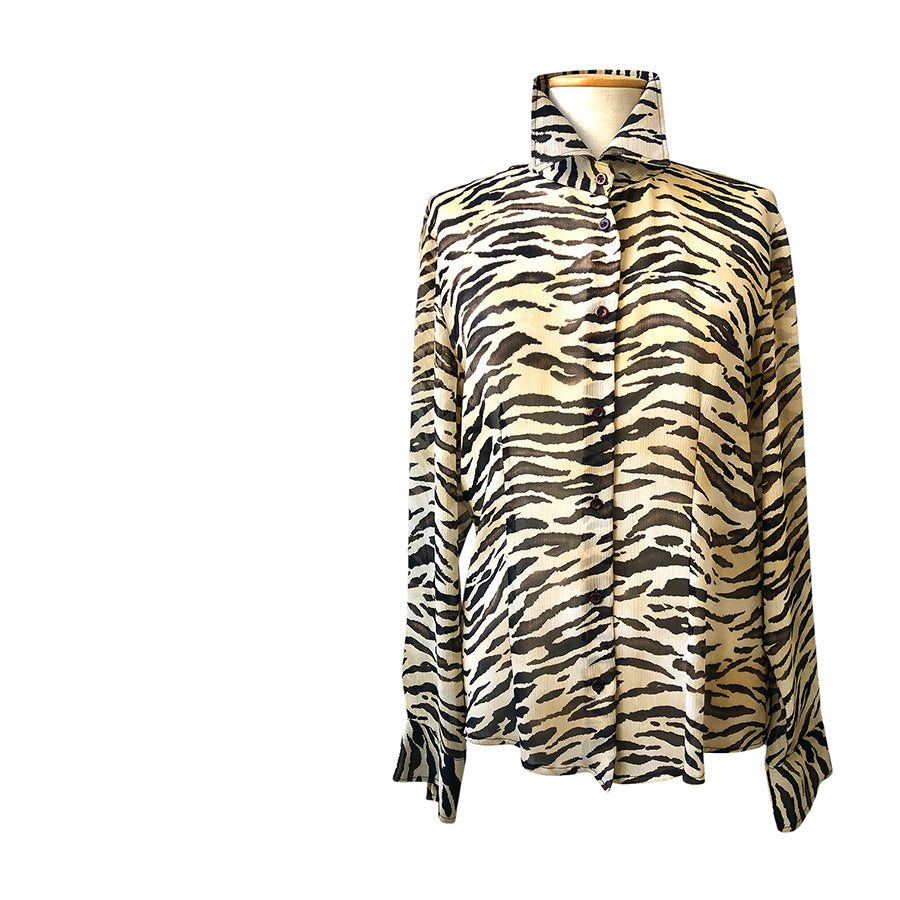 VINTAGE UNSIGNED Camicia in Viscosa