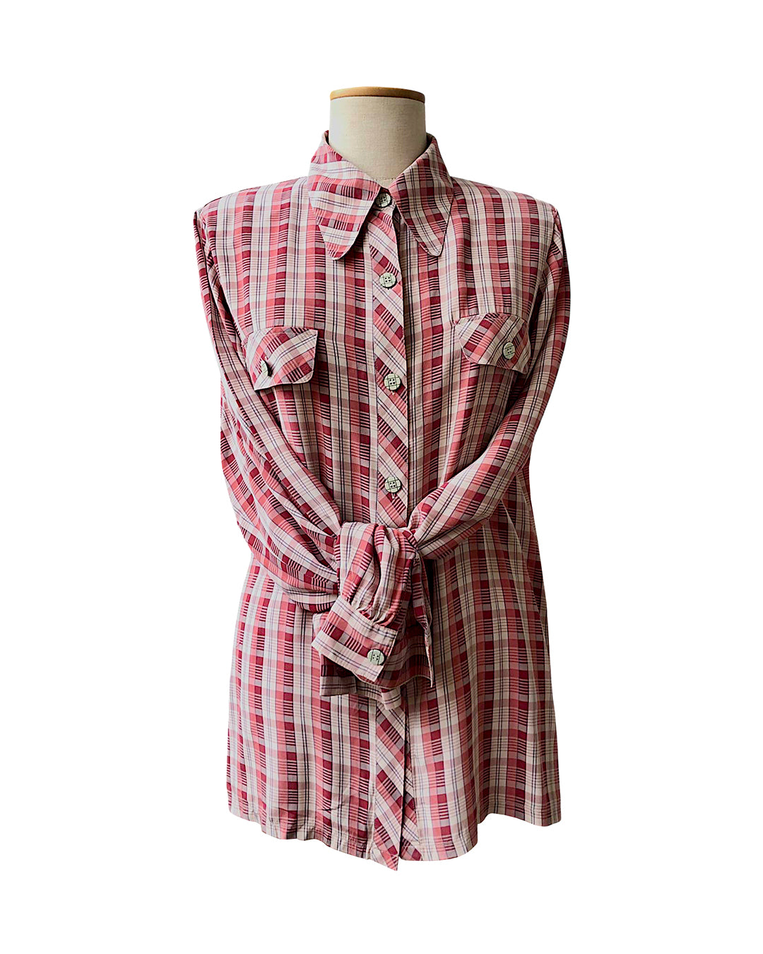 VINTAGE UNSIGNED Camicia Oversize in Seta