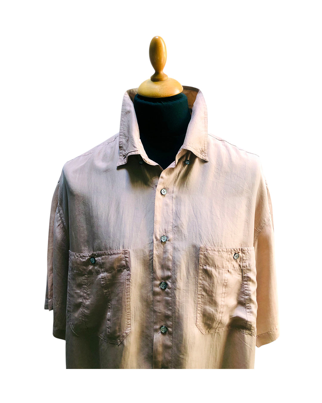 VINTAGE UNSIGNED Camicia in Seta
