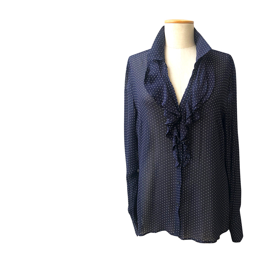 VINTAGE UNSIGNED Camicia in Chiffon