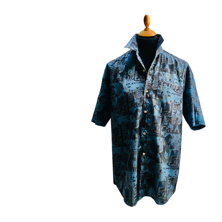 VINTAGE UNSIGNED Aloha Silk Shirt