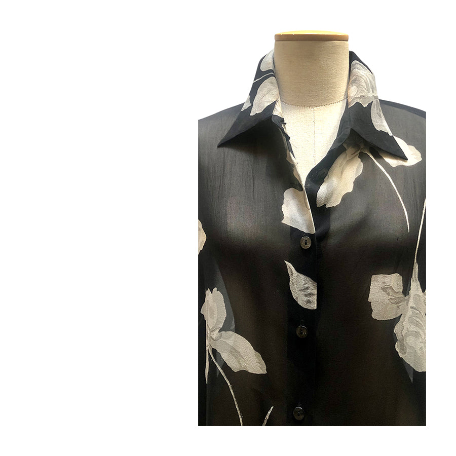 LUISA SPAGNOLI Camicia in Chiffon di Seta