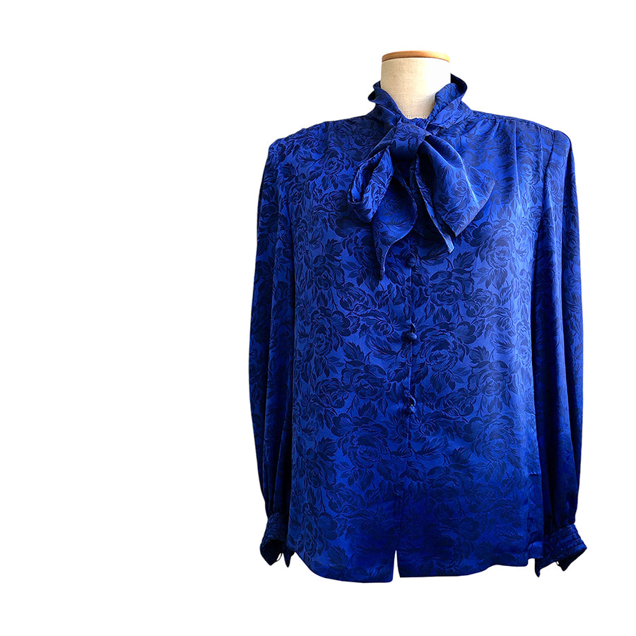 VINTAGE UNSIGNED Camicia in Seta