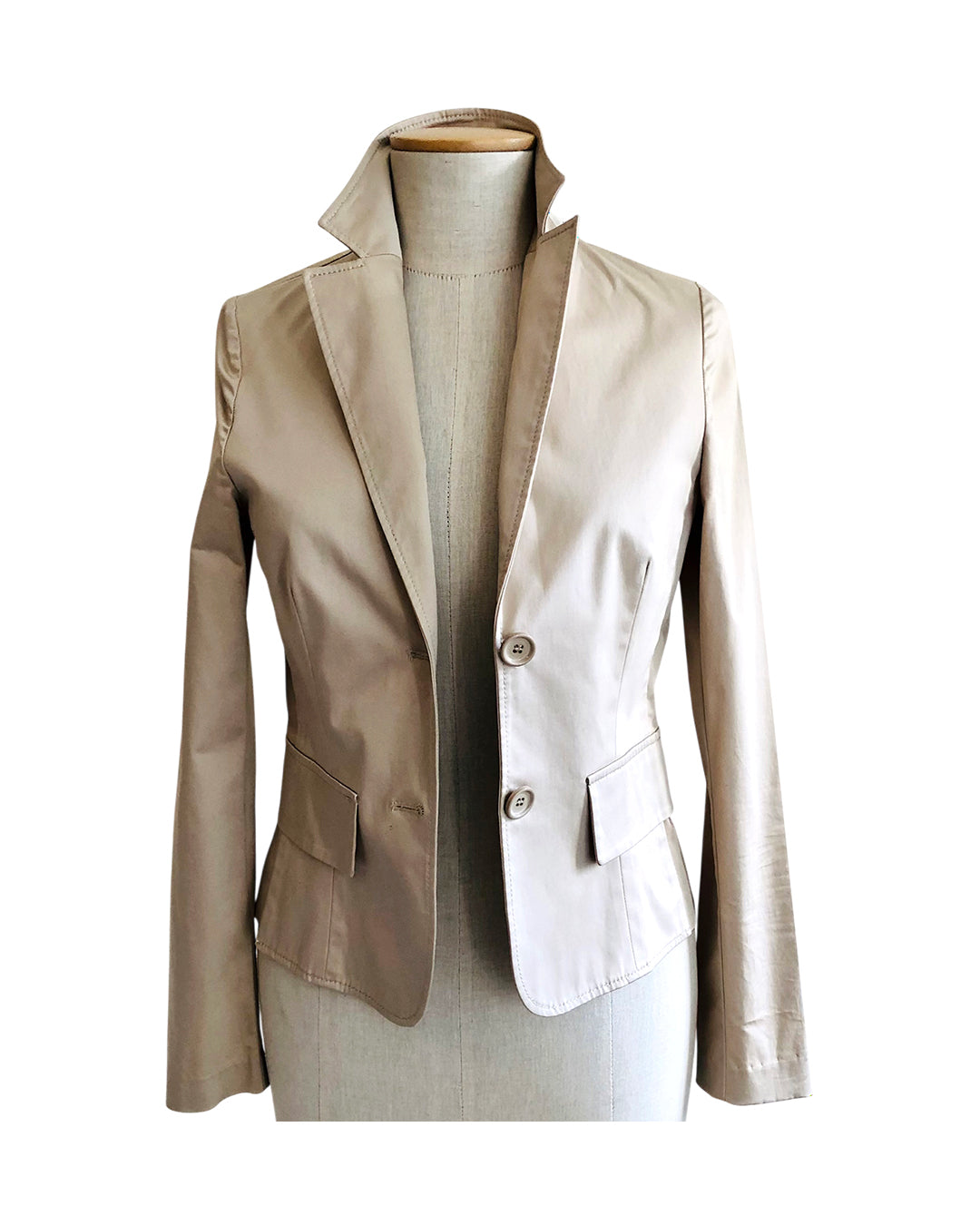 CARLA G. Blazer in Cotone e Elastan