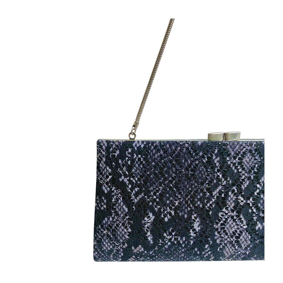 VINTAGE UNSIGNED Pochette con Catena