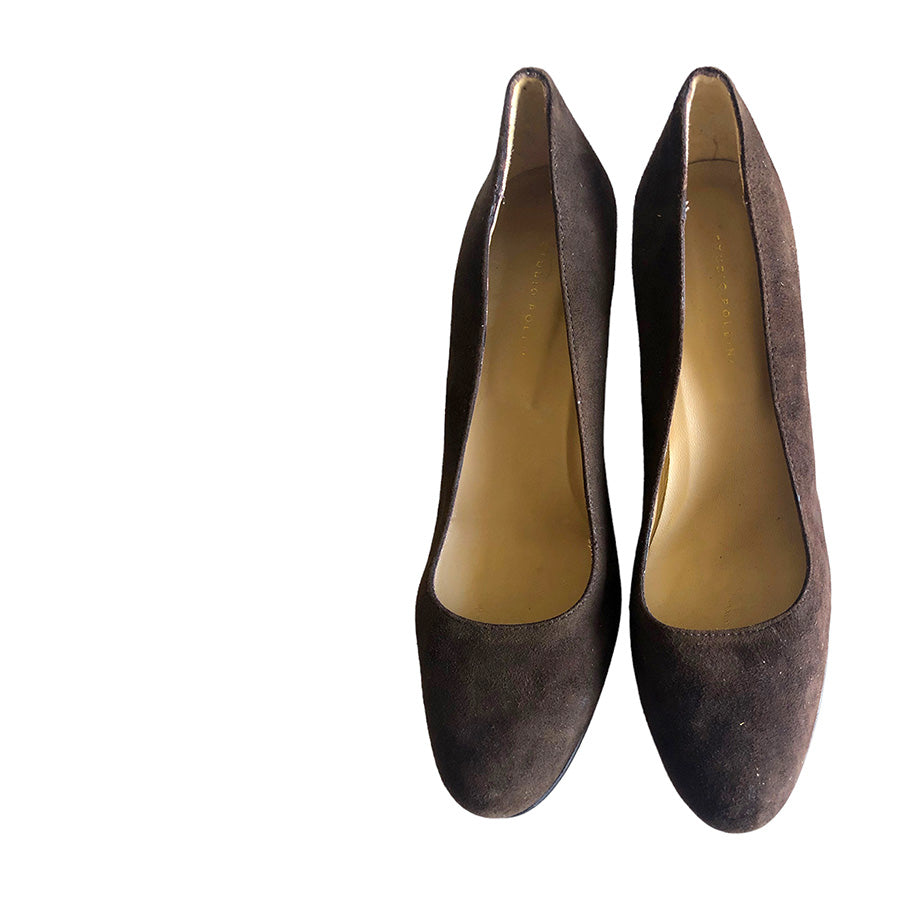 POLLINI STUDIO Décolleté in Camoscio